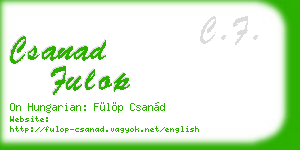 csanad fulop business card